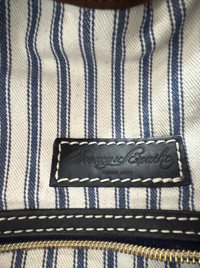 DOONEY & BOURKE Black & Brown Leather Bucket Bag