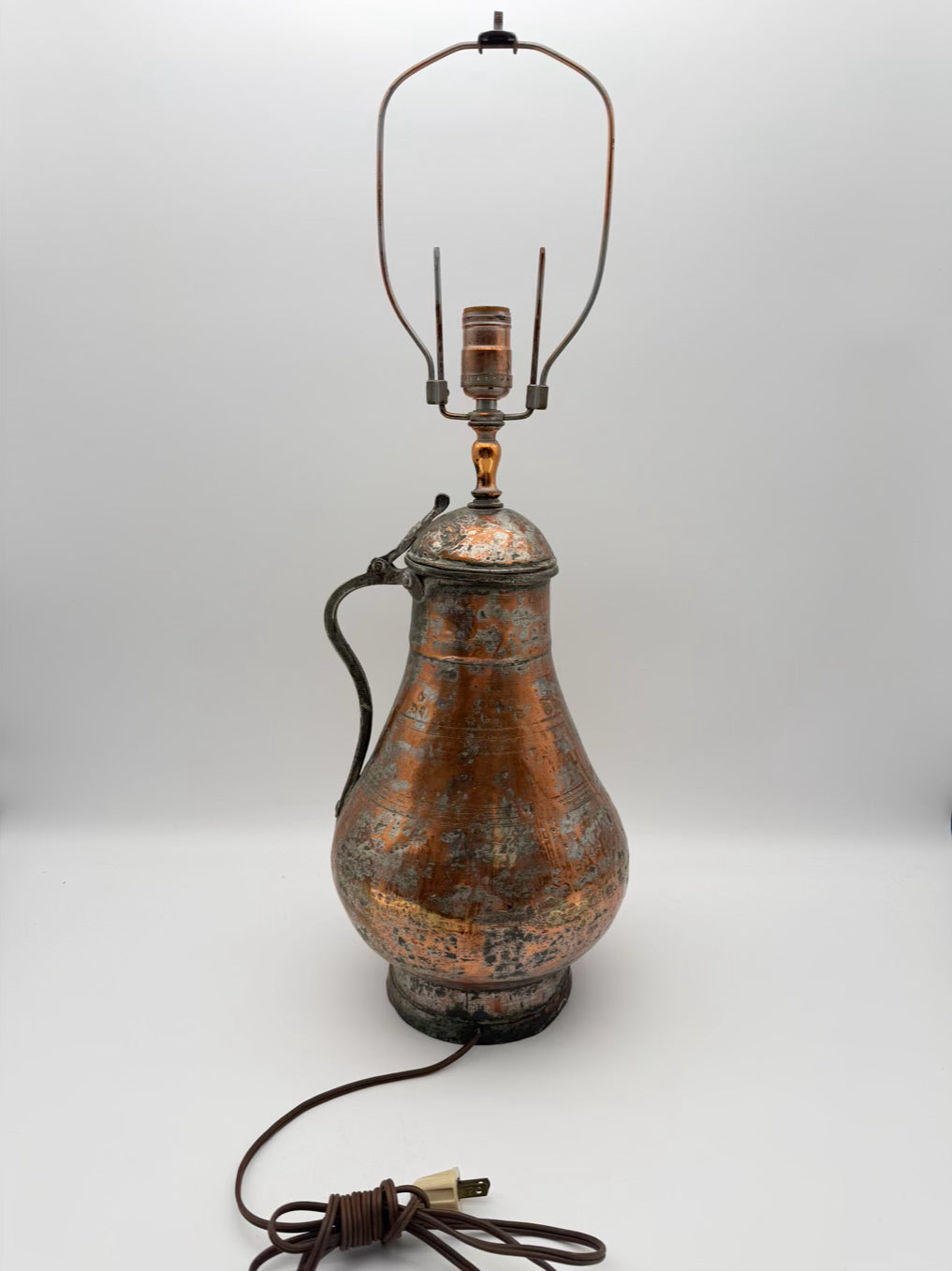 Copper Medium Water Jug Lamp No Shade