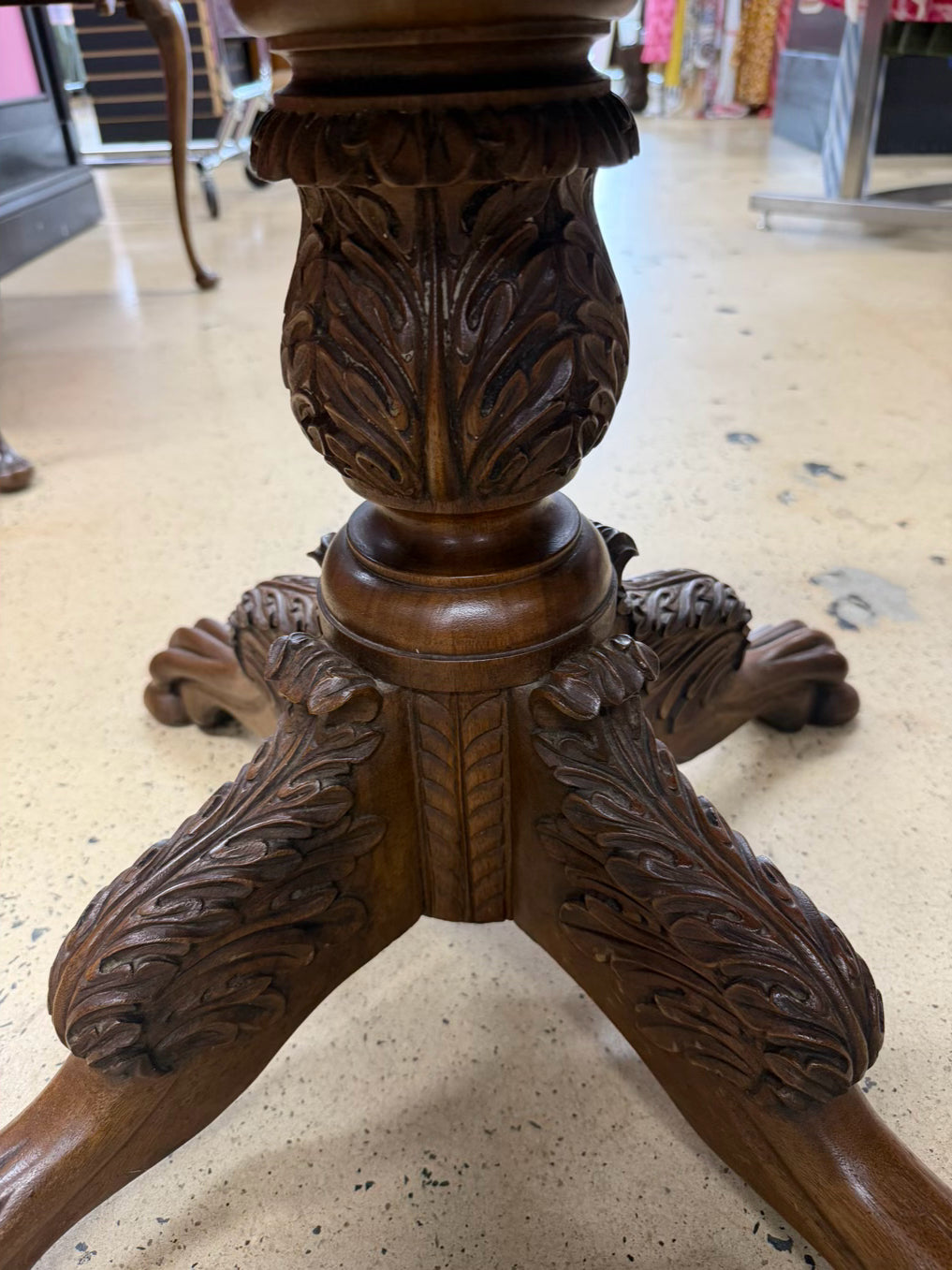 VINTAGE Wood Victorian End Table w/ 2 Drawers