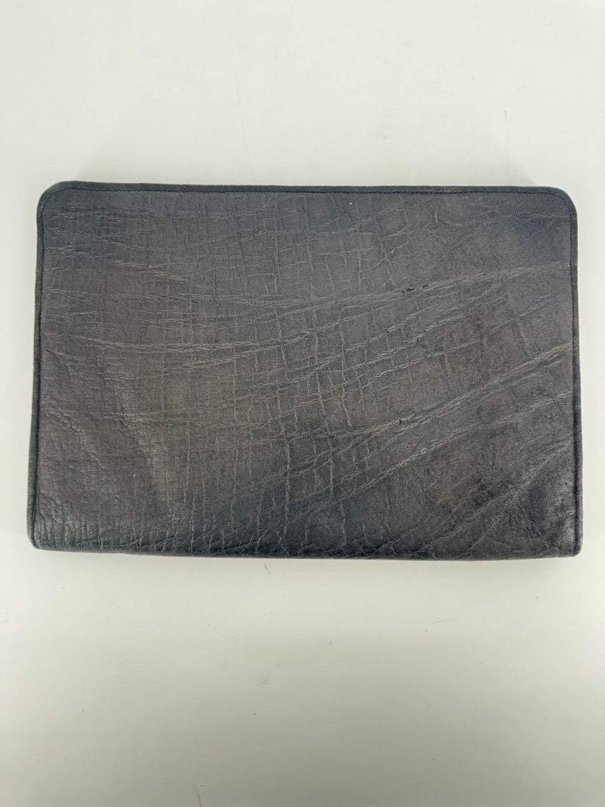 Embossed Leather Portfolio Organizer