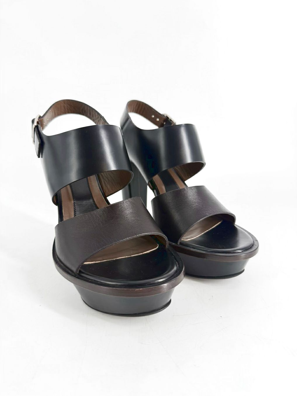 MARNI Size 39.5 Black Heels