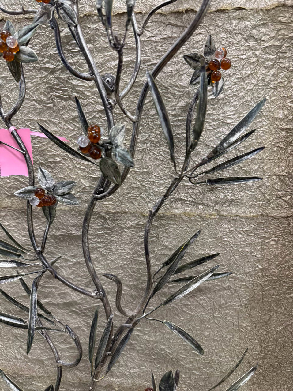 JOHN RICHARD Flower Sculpture in Frame