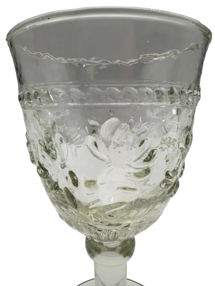 PFALTZGRAFF Clear Glass Set Of 14 Footed Water Or Wine Goblets