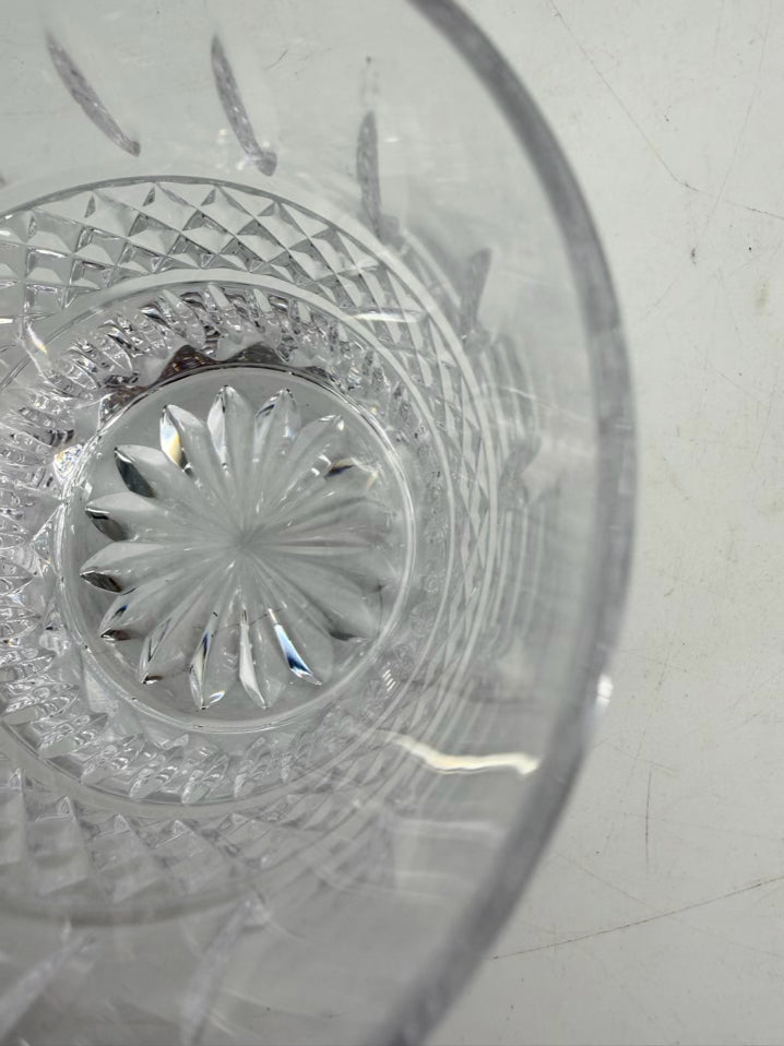 WATERFORD Clear Crystal Pair Of Irish Lace Rocks Glasses