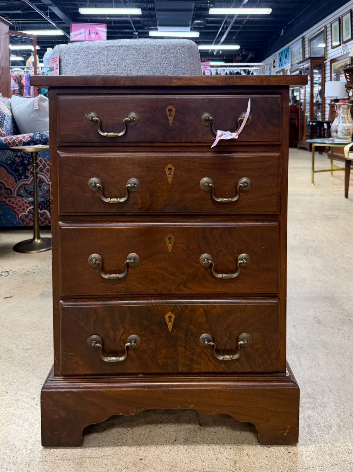 BENBOW Wood 4 Drawer Nightstand