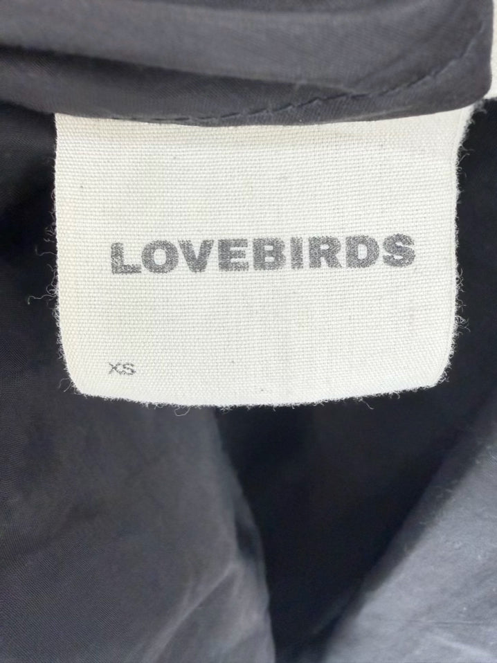 LOVEBIRDS Size XS Black & Pink Sheer Maxi-Dress w/ Slip