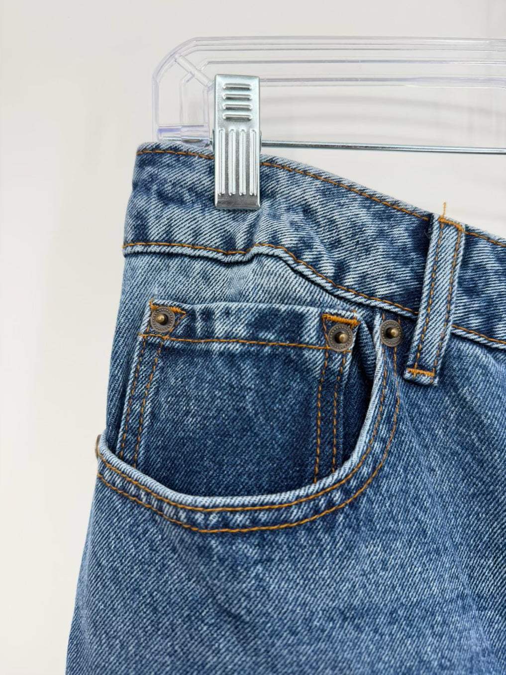 ED HARDY Size Wmn's 30 Born Free Loose Fit Wide Leg Blue Denim Print Jeans NWT