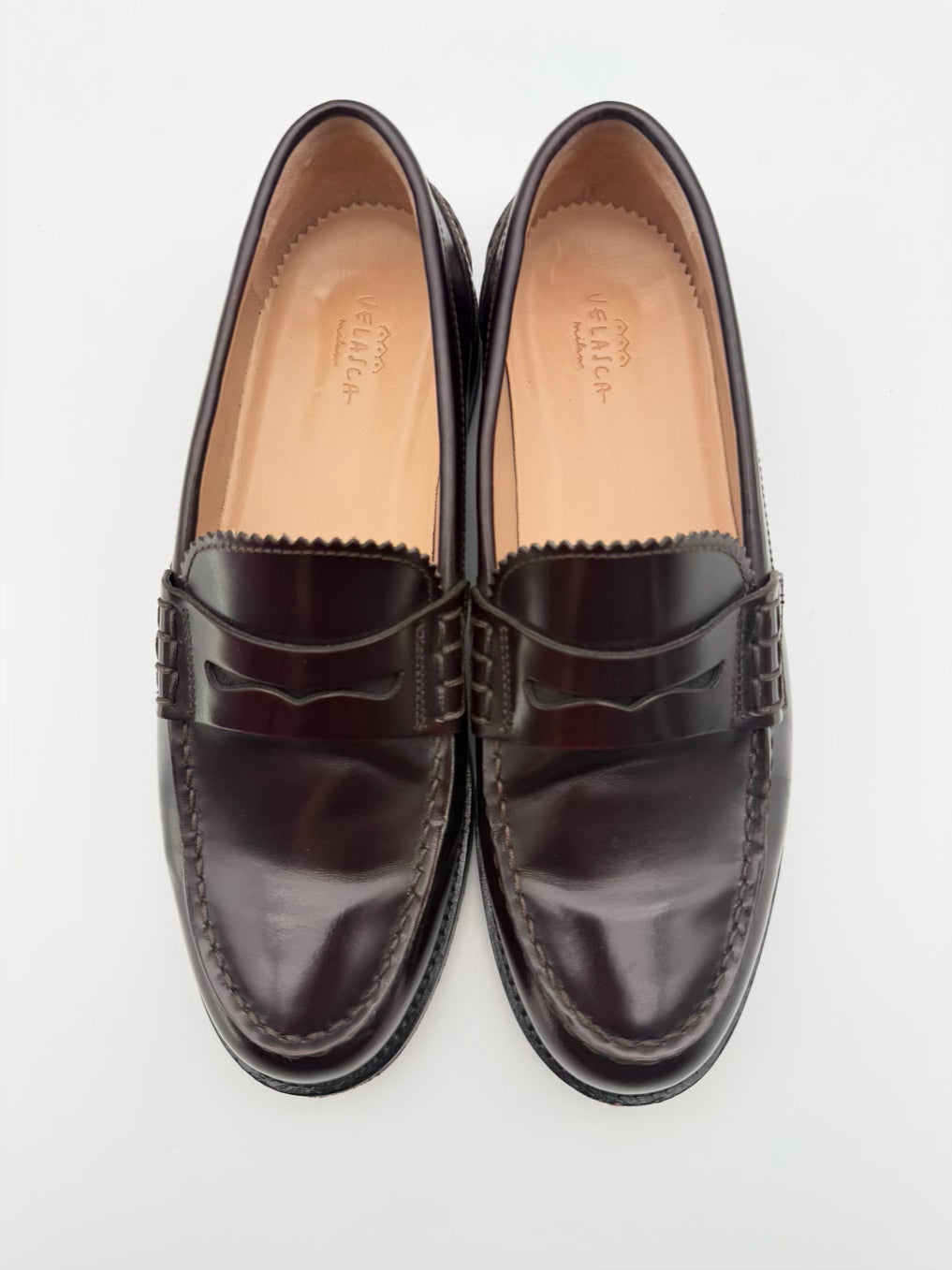 VELASCA WMNS Size 37 Brown Leather Loafers