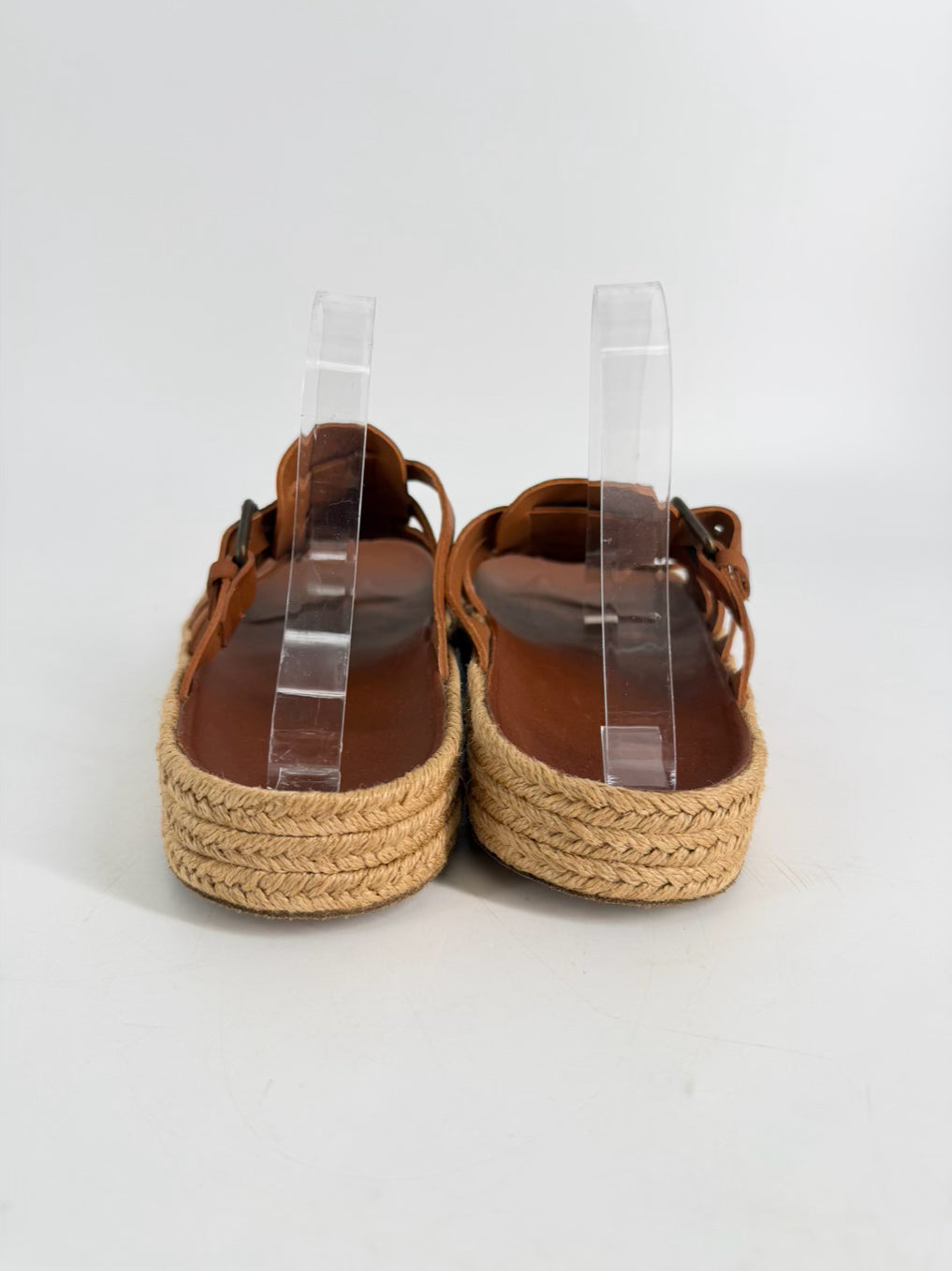 RALPH LAUREN Size 10 Cognac Leather Sandals