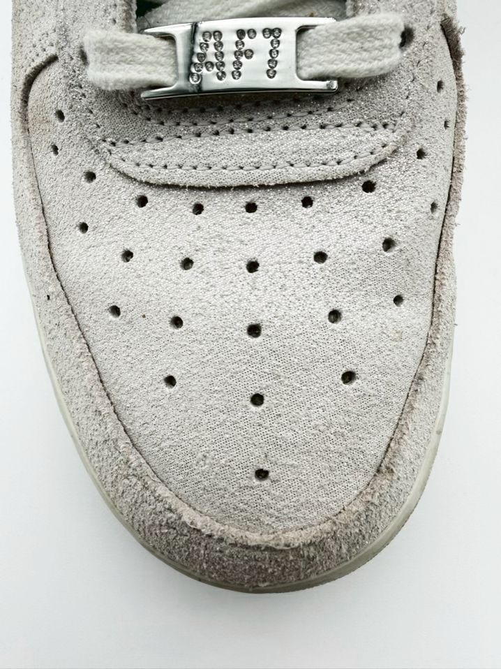 NIKE Air Force 1 Sparkle WMNS Size 8 White Sneakers