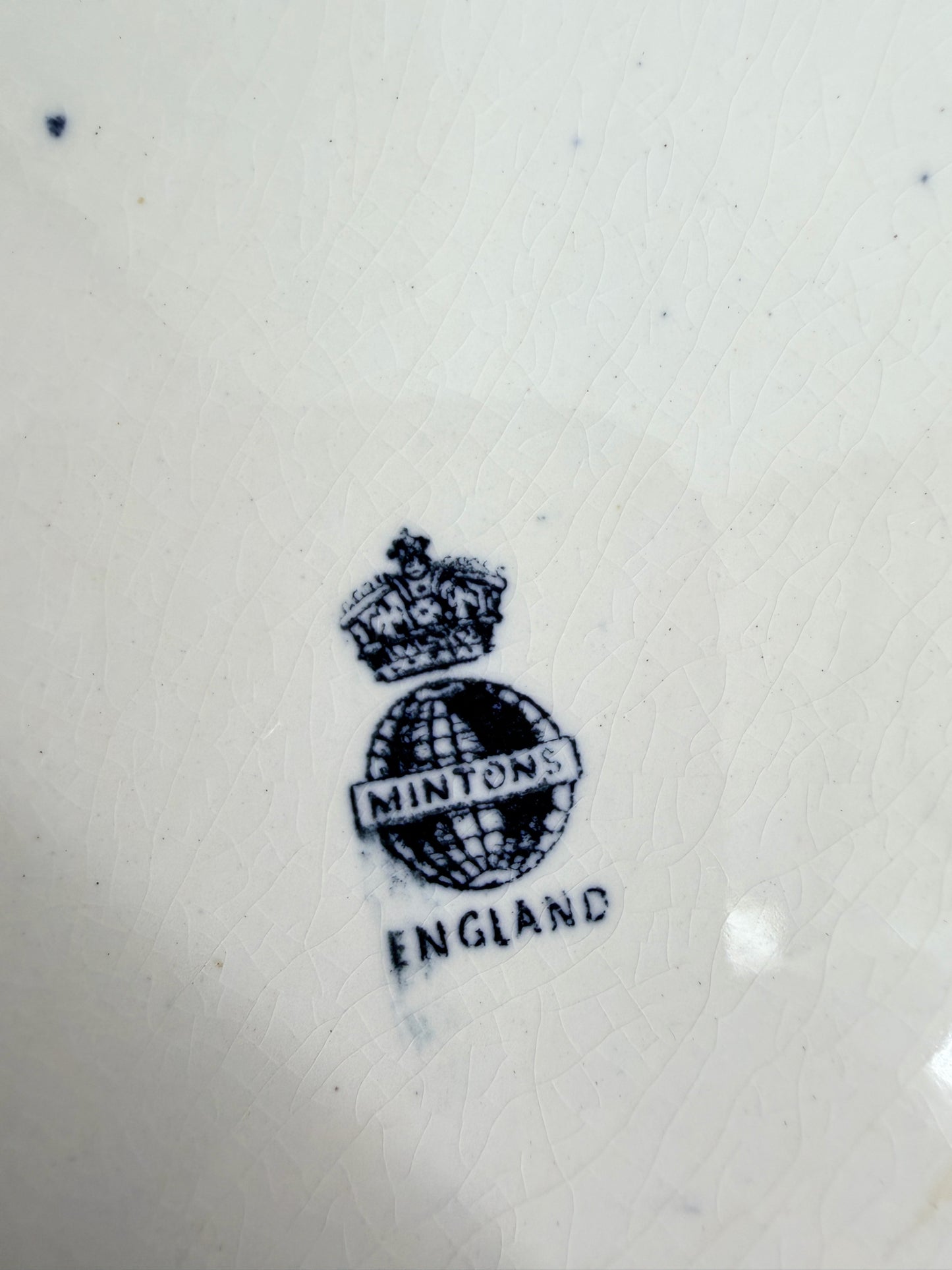 MINTON Blue & White Porcelain Platter