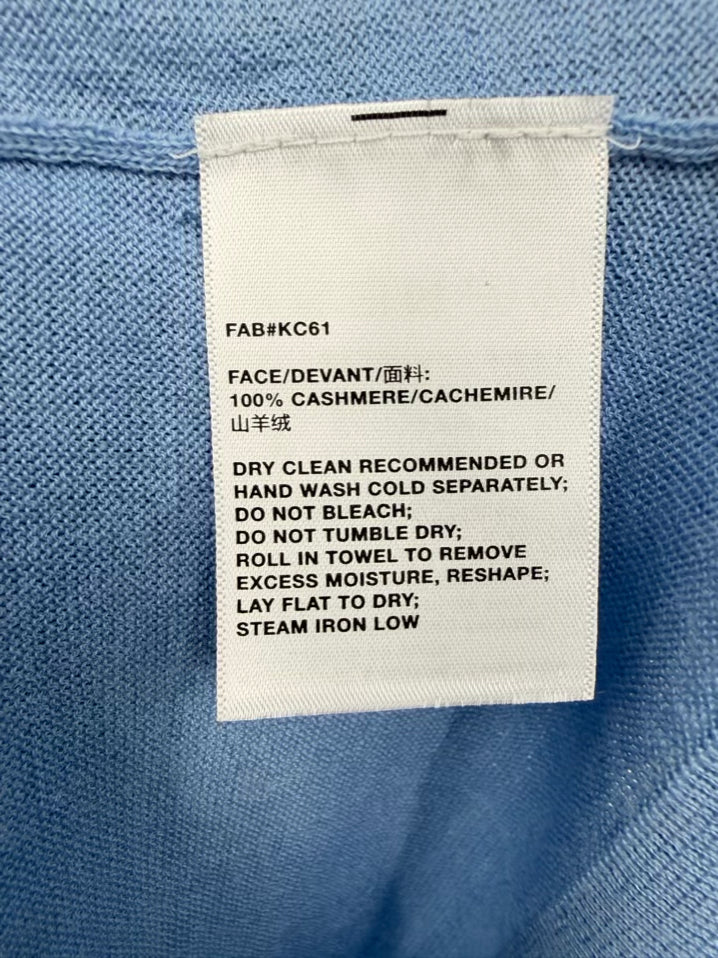 LAFAYETTE 148 Size Wmn's L Sky Blue Cashmere Button up Cardigan