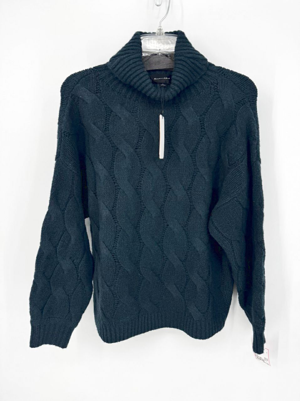 LINE AND DOT Size L Dark Teal Turtleneck Sweater NWT