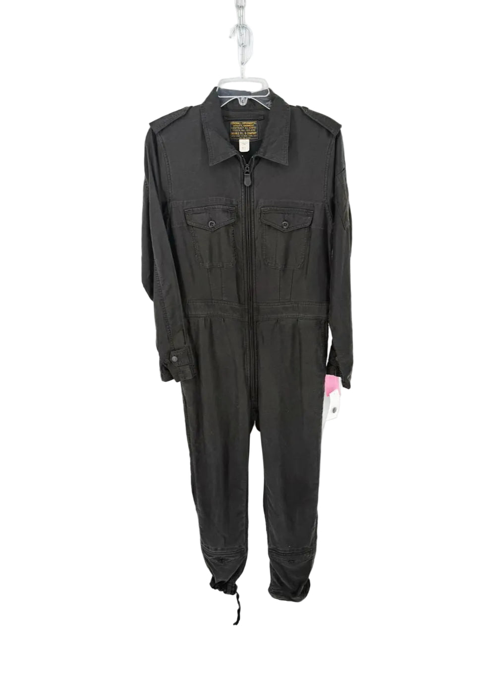 DOUBLE RL & CO Wmn's Size 2 Charcoal Zip Up Jumpsuit NWT