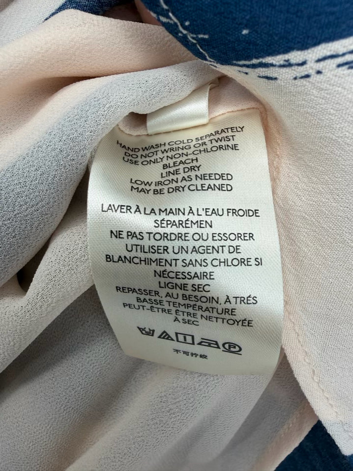 MAEVE Size M White & Blue Print Sleeveless Top NWT