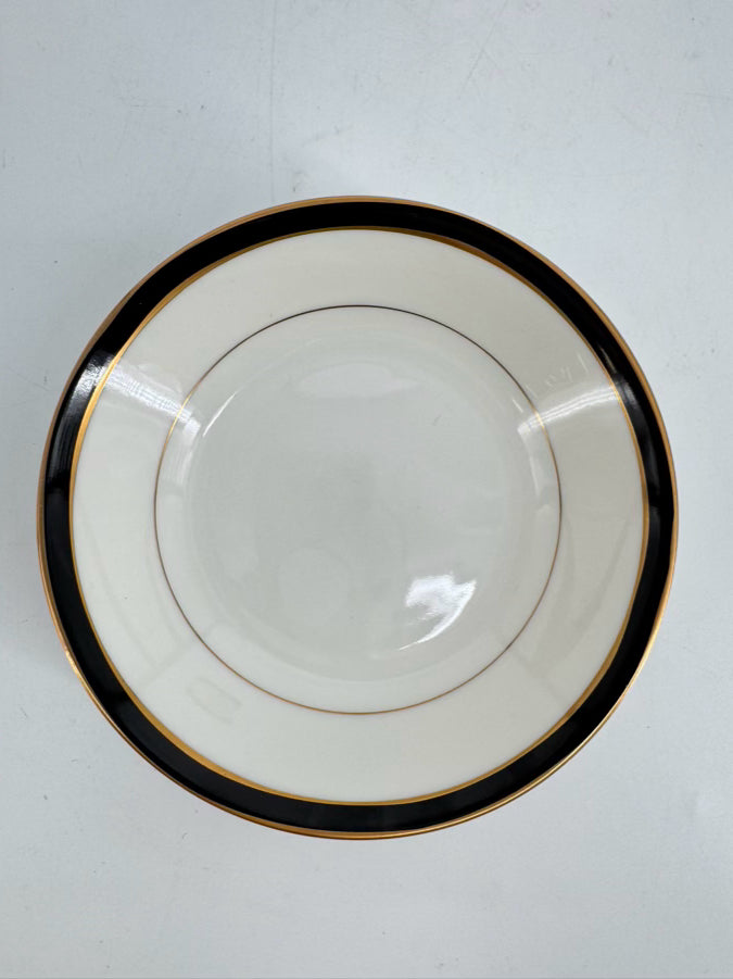 MIKASA White & Black China Dinnerware Set for 12