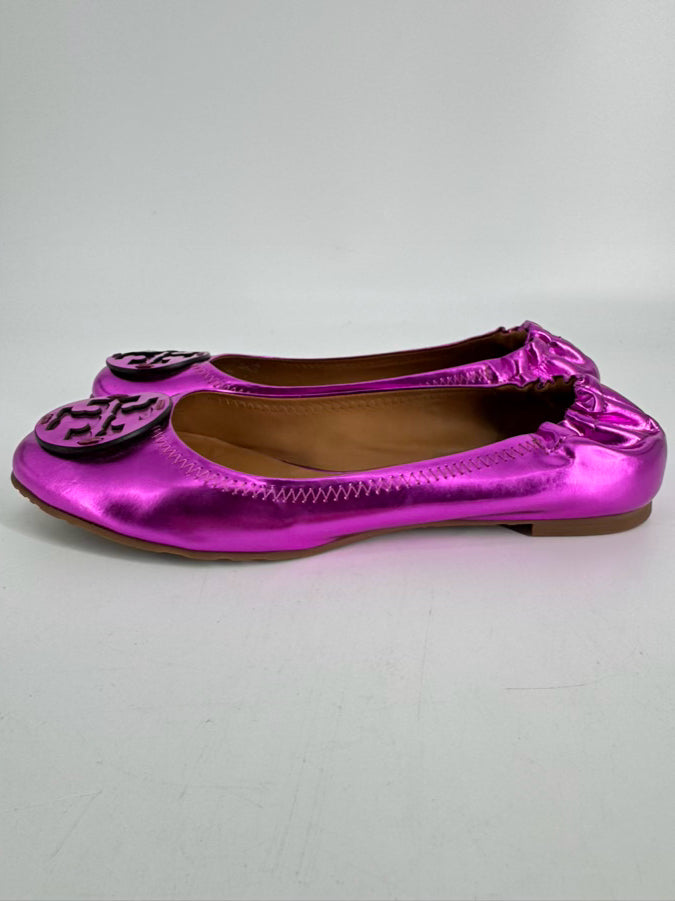 TORY BURCH Size 8 Orchid Leather Flats