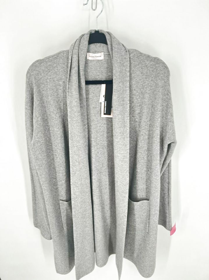 SANDRA FERRONE Size L/XL Gray Duster NWT