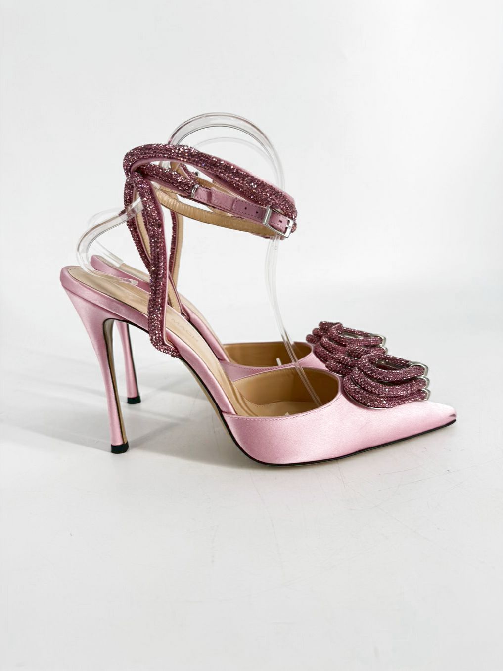 MACH & MACH Size 40 Pink Rhinestone Pumps