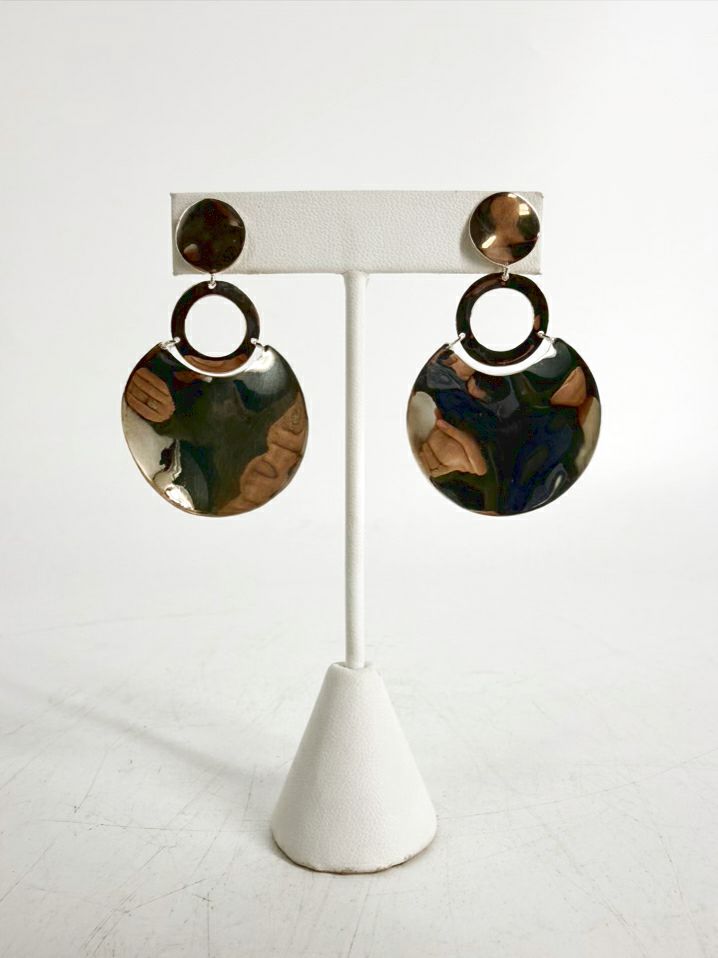 IPPOLITA STERLING SILVER Flat Disk Dangle Earrings