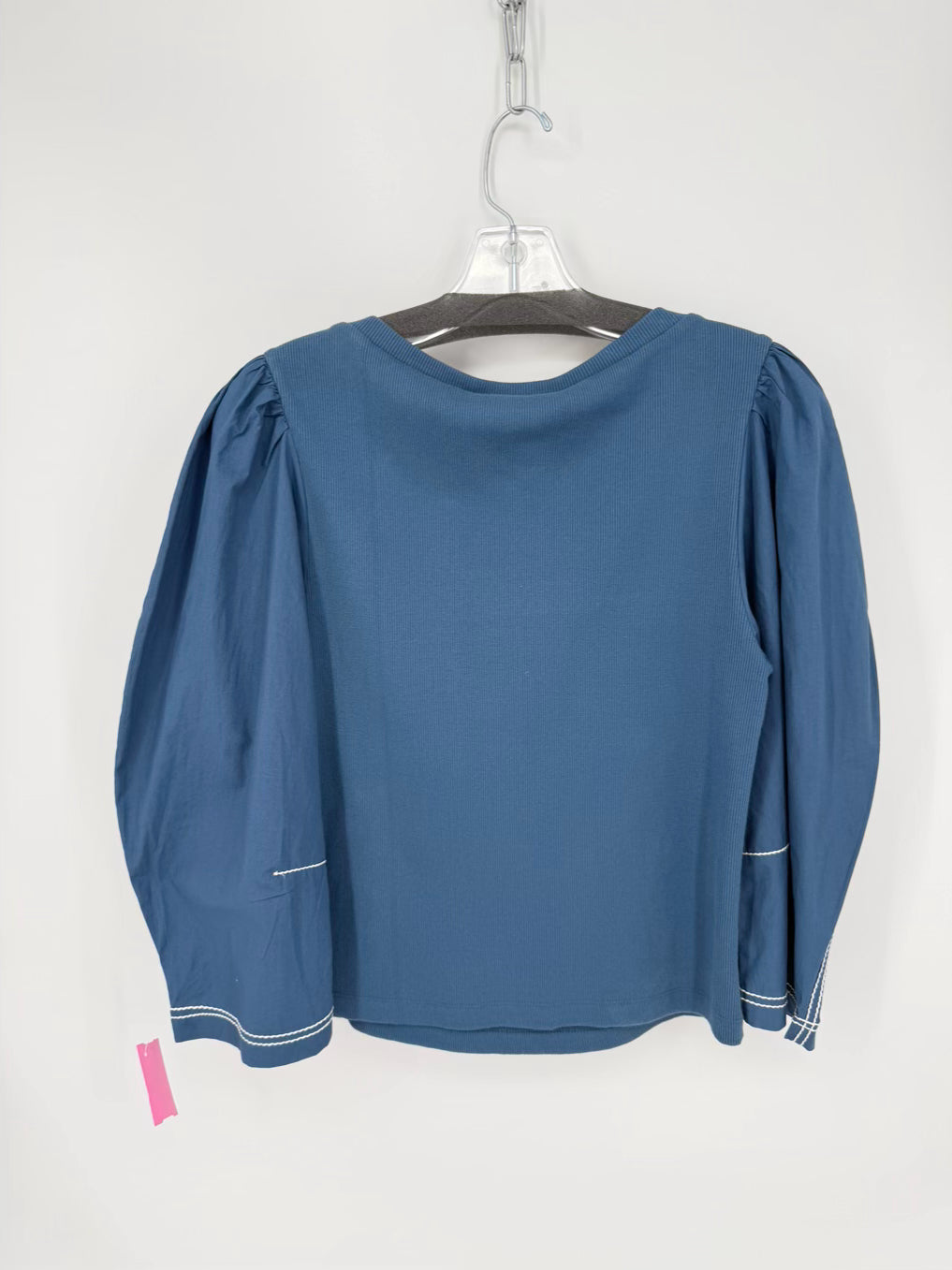 CLEOBELLA Wmn's Size M Blue Square Neck Long Sleeve Top NWT