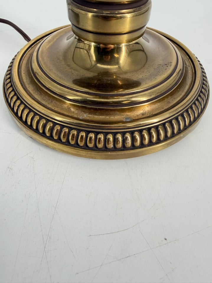 STIFFEL Brass Candlestick Lamp w/ Pull Chain & No Shade