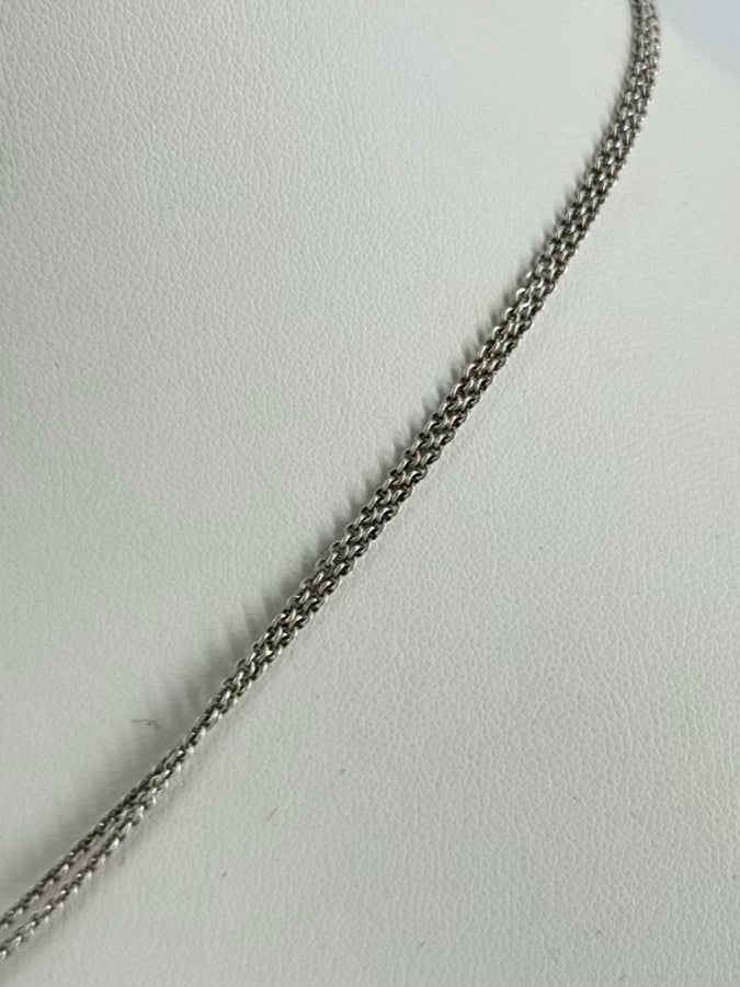 TIFFANY & CO. STERLING SILVER Infinity Pendant Necklace