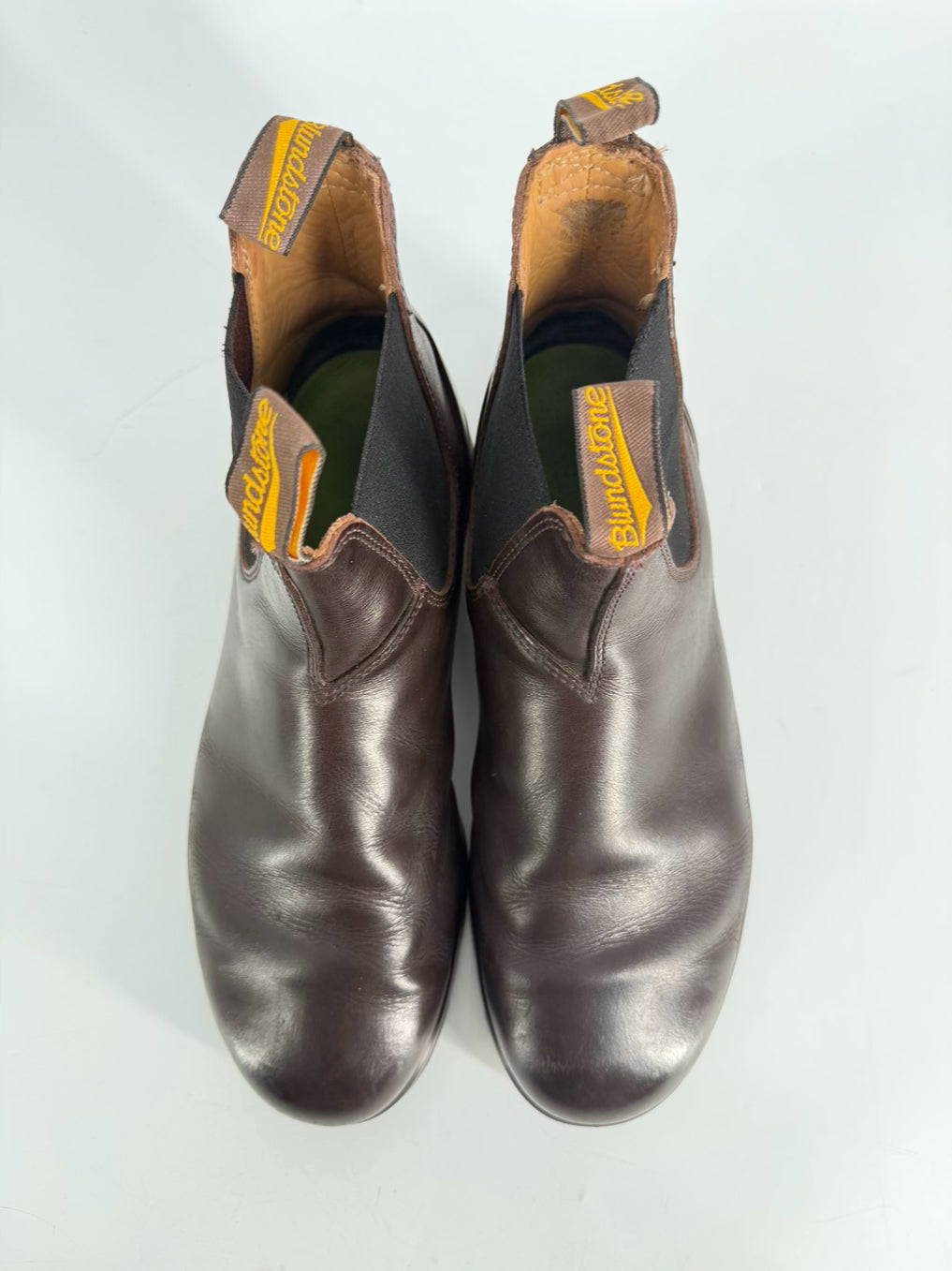 BLUNDSTONE Size 10 Cognac Leather Boots