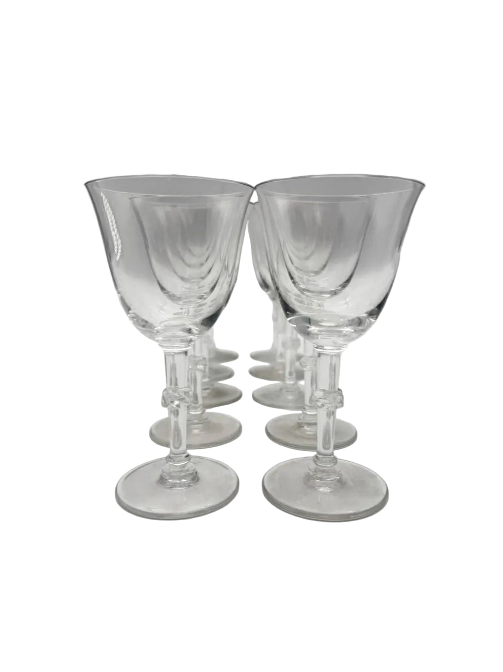 LALIQUE Beaugency Set Of 10 Crystal Claret Wine Glass