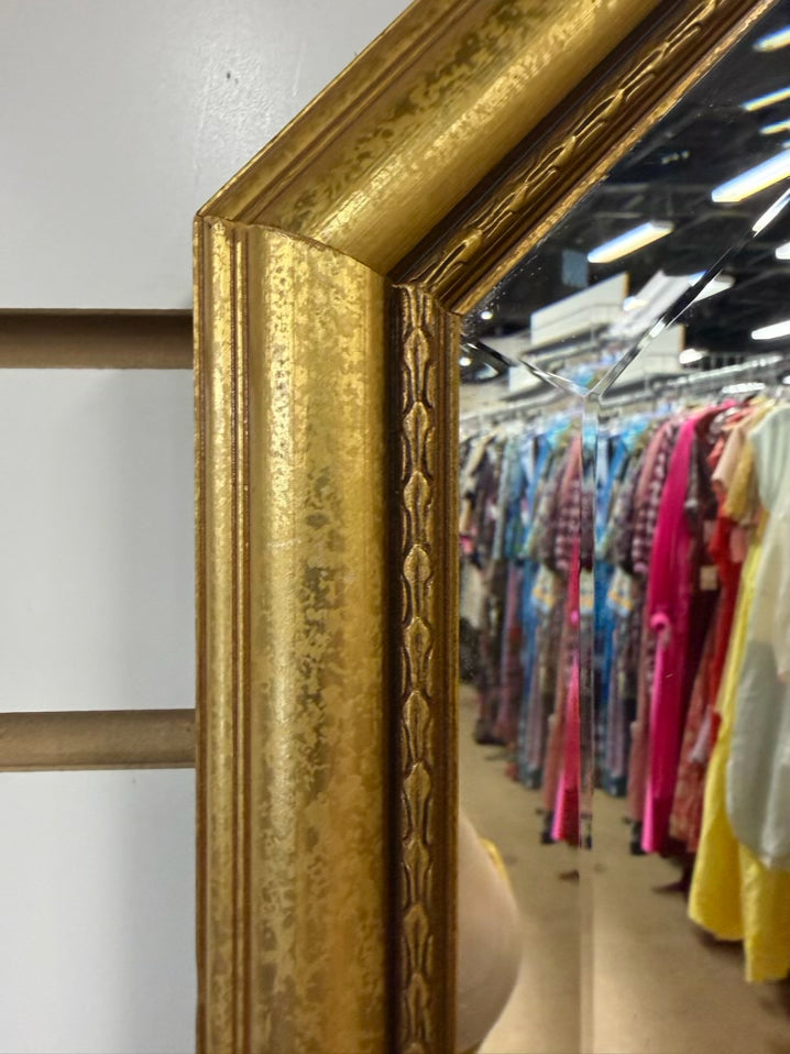 Gold Octagon Beveled Mirror
