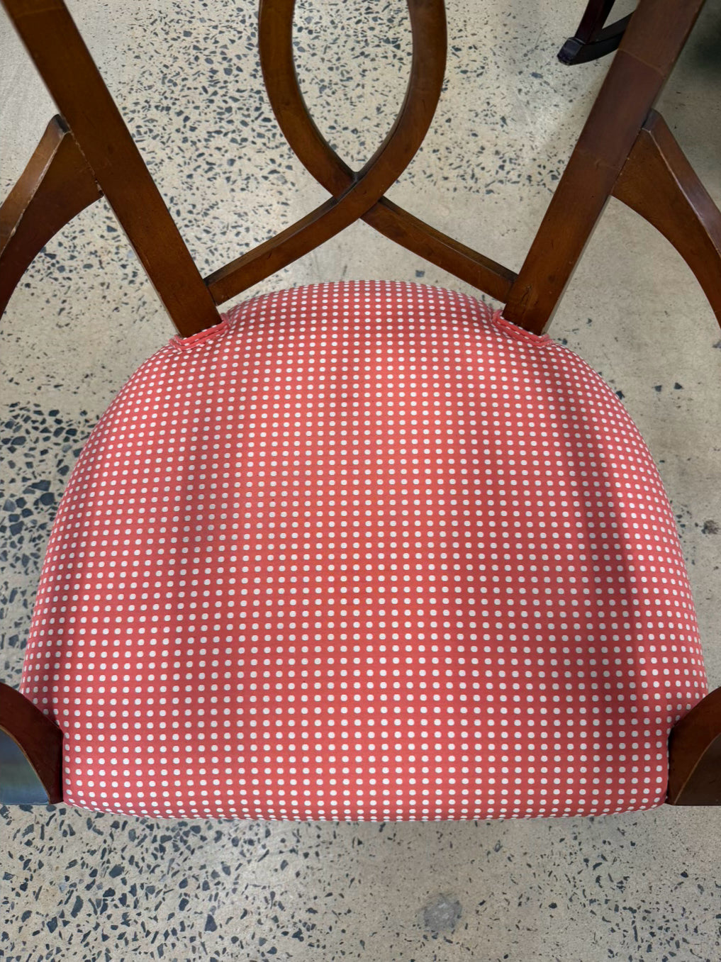VINTAGE Wood Pair of Arm Chairs