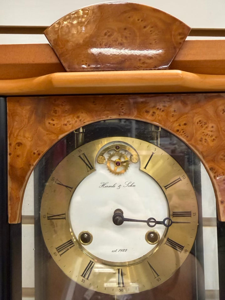 HERMLE & JOHN Wood Hanging Wall Clock