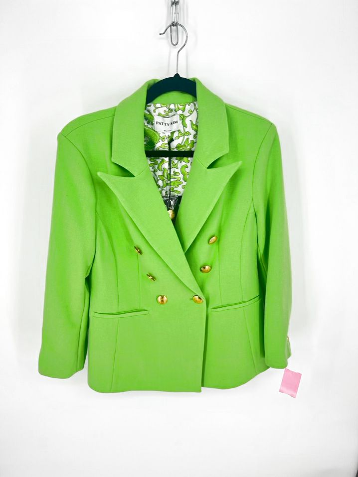 PATTY KIM Size M Lime Blazer NWT