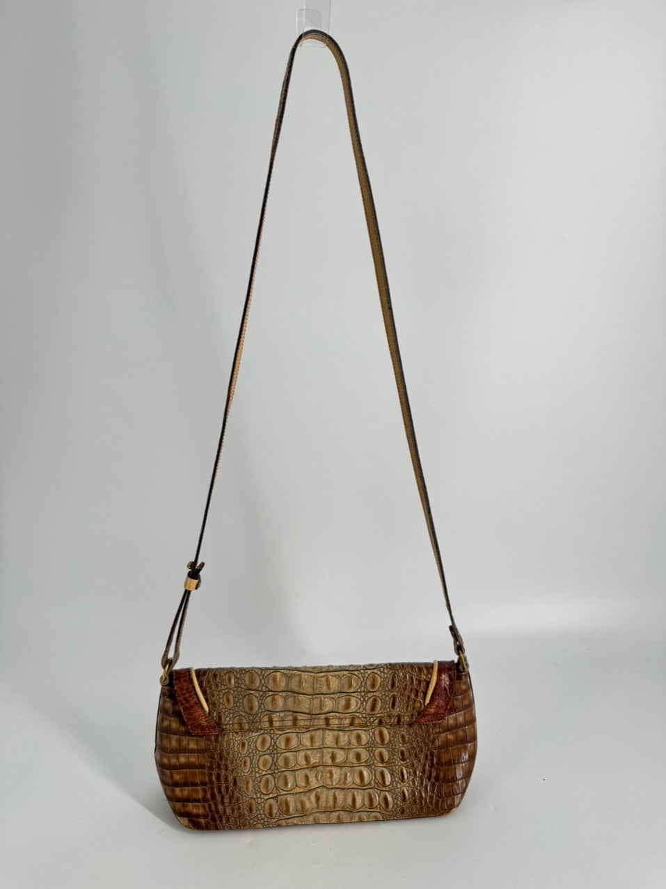 BRAHMIN Almond Embossed Leather Purse