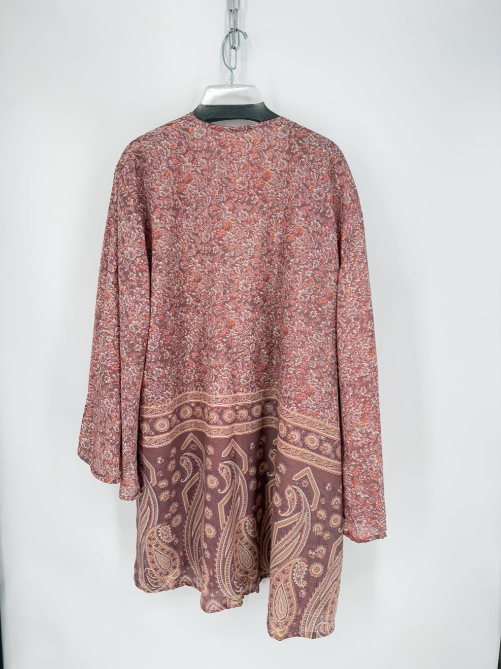 KANTHA BAE Size Wmn's Free Size Mauve Floral Kimono Top