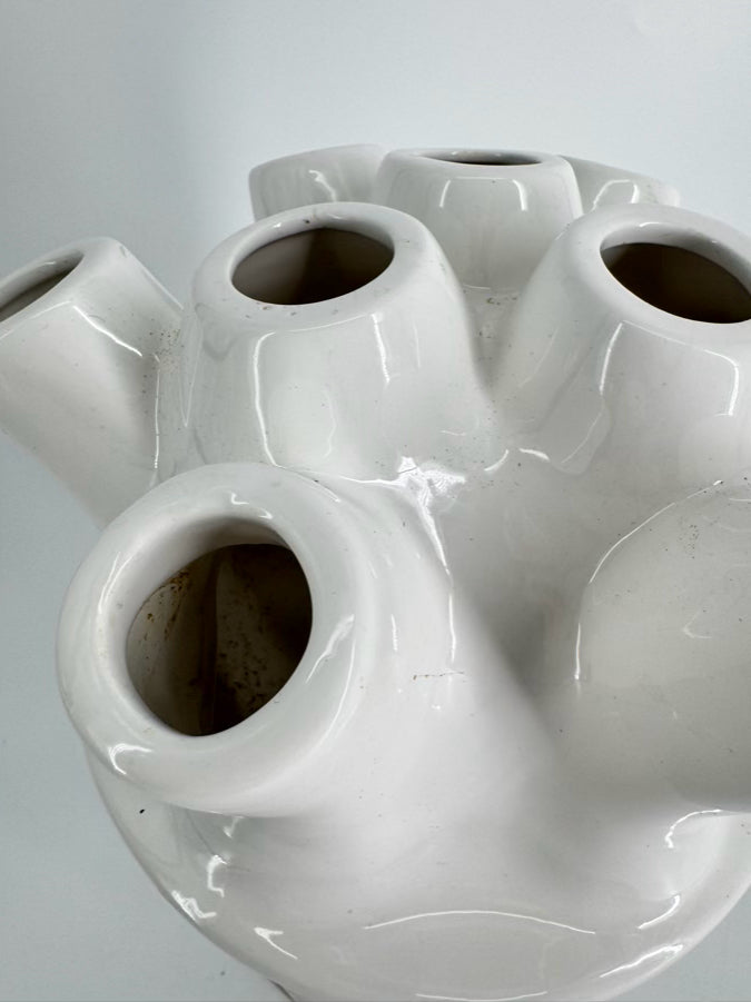 White Ceramic Tulipier Vase