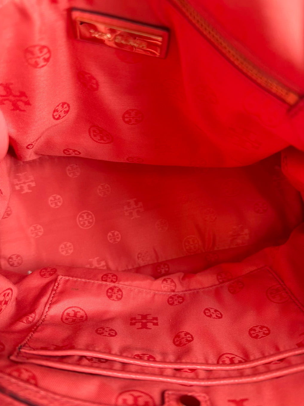 TORY BURCH Coral Leather Purse