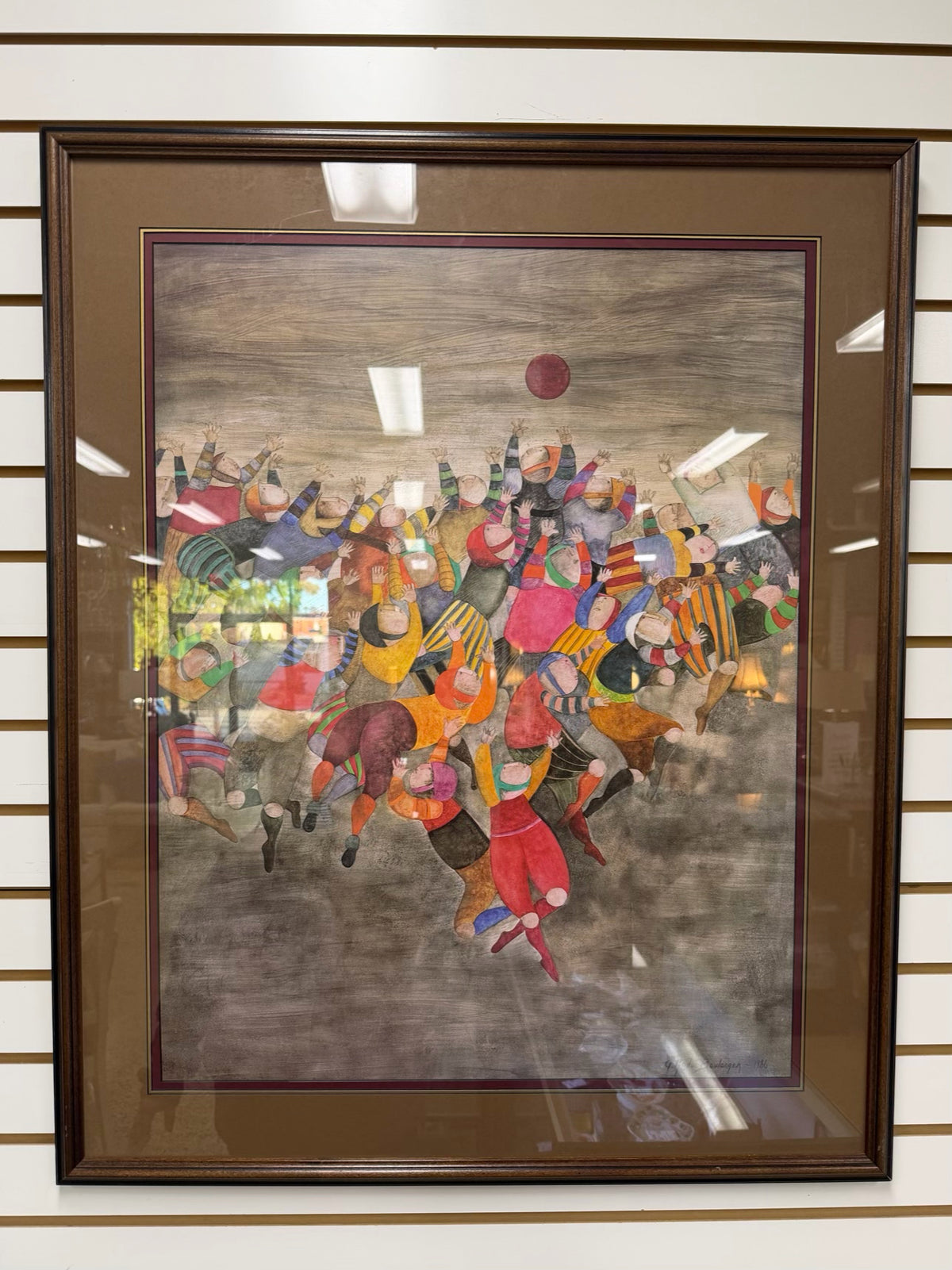 SIGNED GRACIELA RODO BOULANGER Un Seul Ballon Framed Print In Black Frame