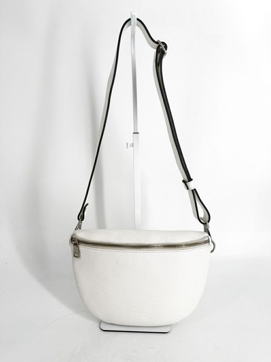 RIPANI White Leather Crossbody Bag