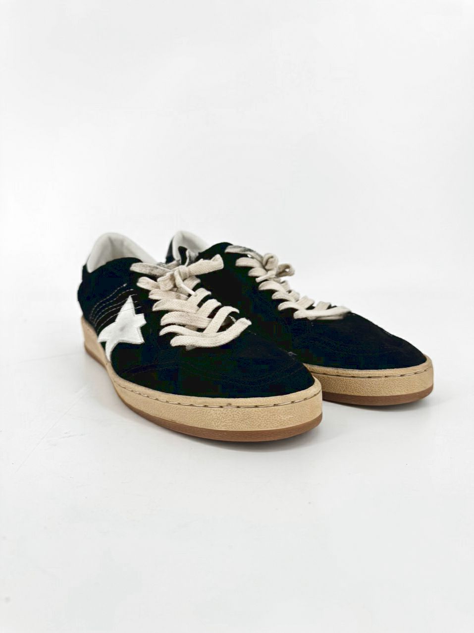 GOLDEN GOOSE X CONVERSE Size 40 Black Suede Sneakers