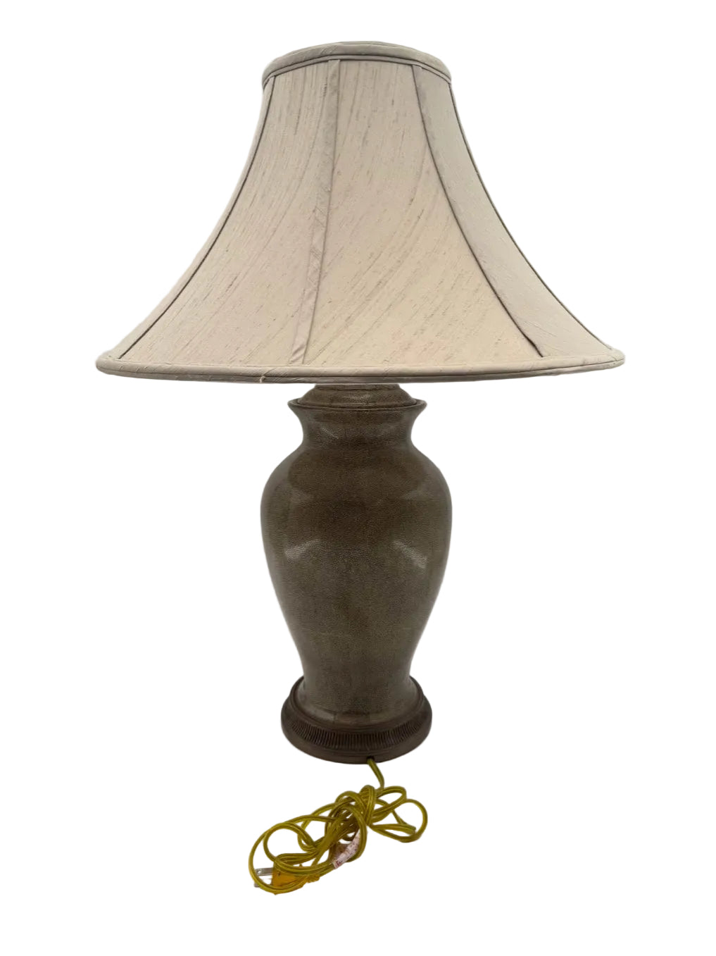 ASIAN Green Porcelain Jar Lamp w/ Shade
