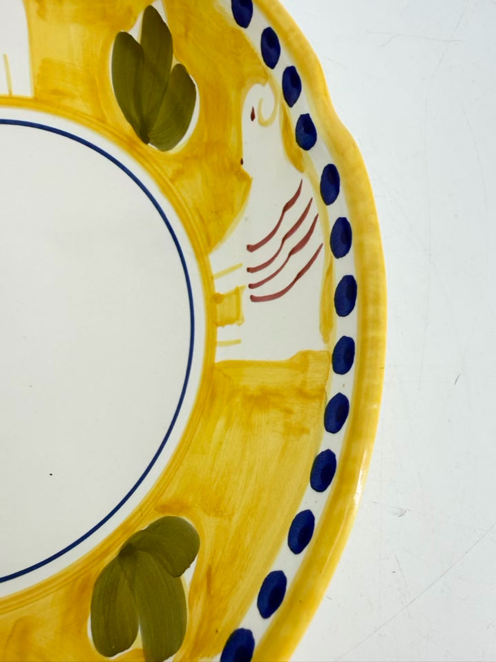 VIETRI SOMLIMENE Yellow & White Bowl
