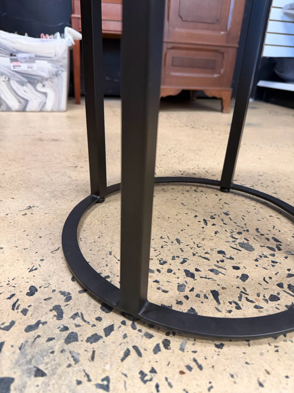 Black Metal Occasional Side Table