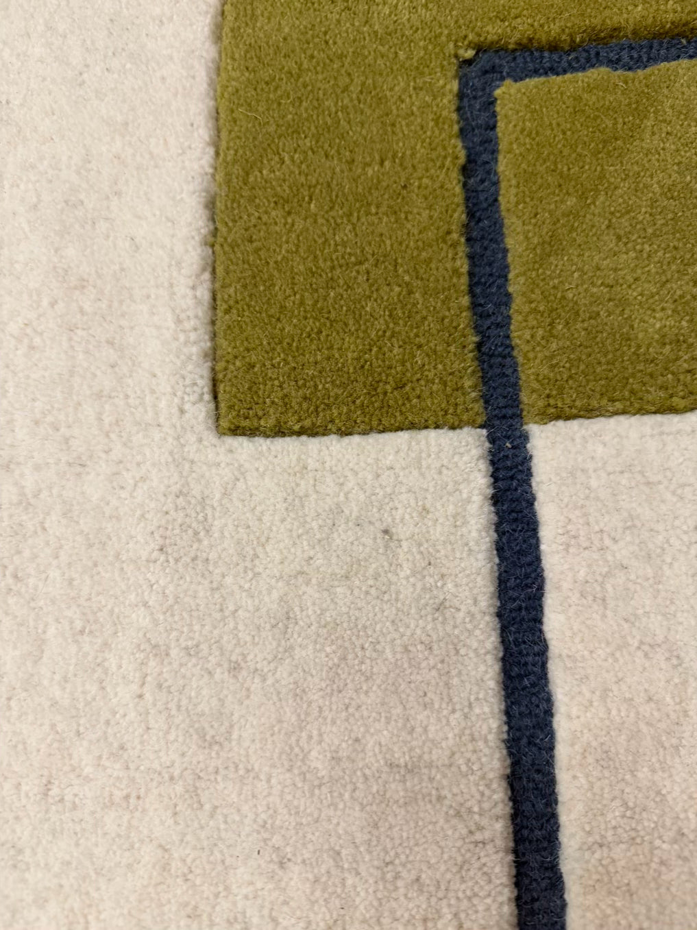 WEST ELM White, Teal, Gray & Green Geometric Area Rug