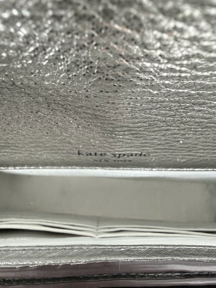 KATE SPADE Silver Leather Crossbody Bag