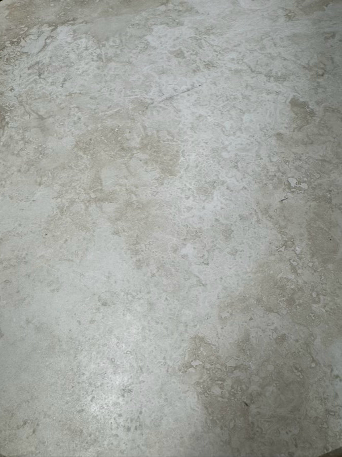 Stone & Metal Round Coffee Table