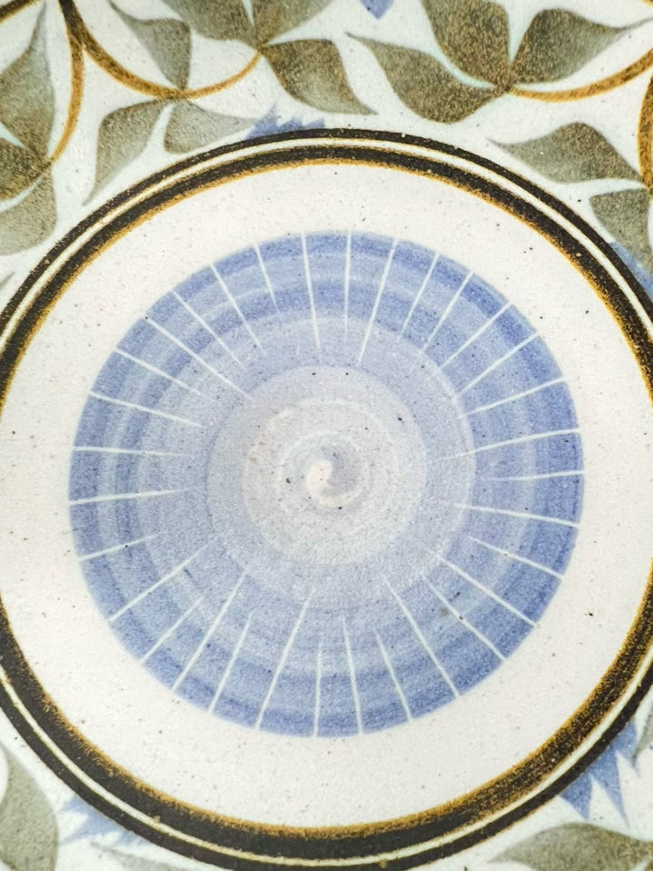 ENGLAND Blue & Green Birds Bowl