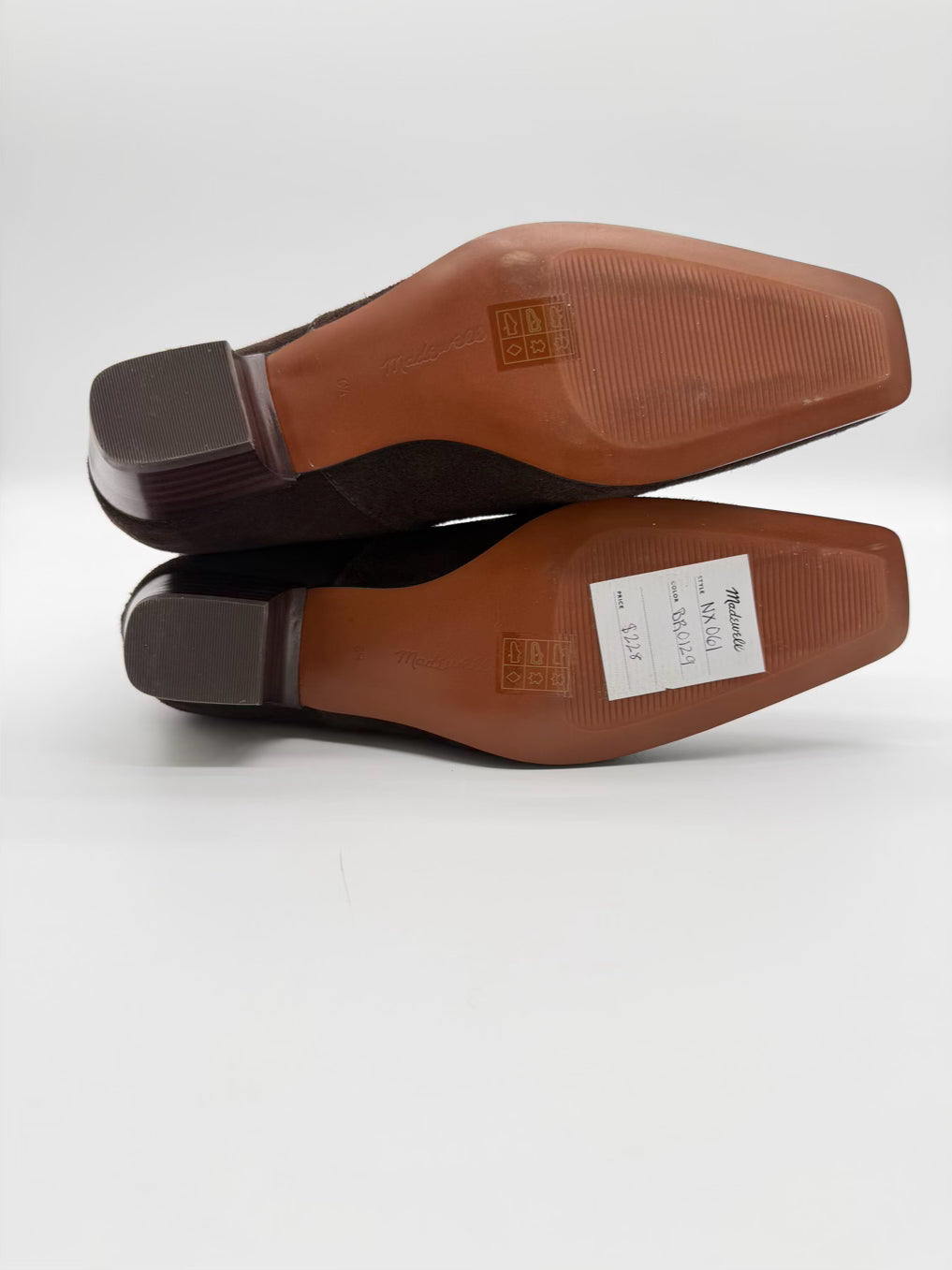 MADEWELL WMNS Size 6.5 Chocolate Leather Booties NWOT