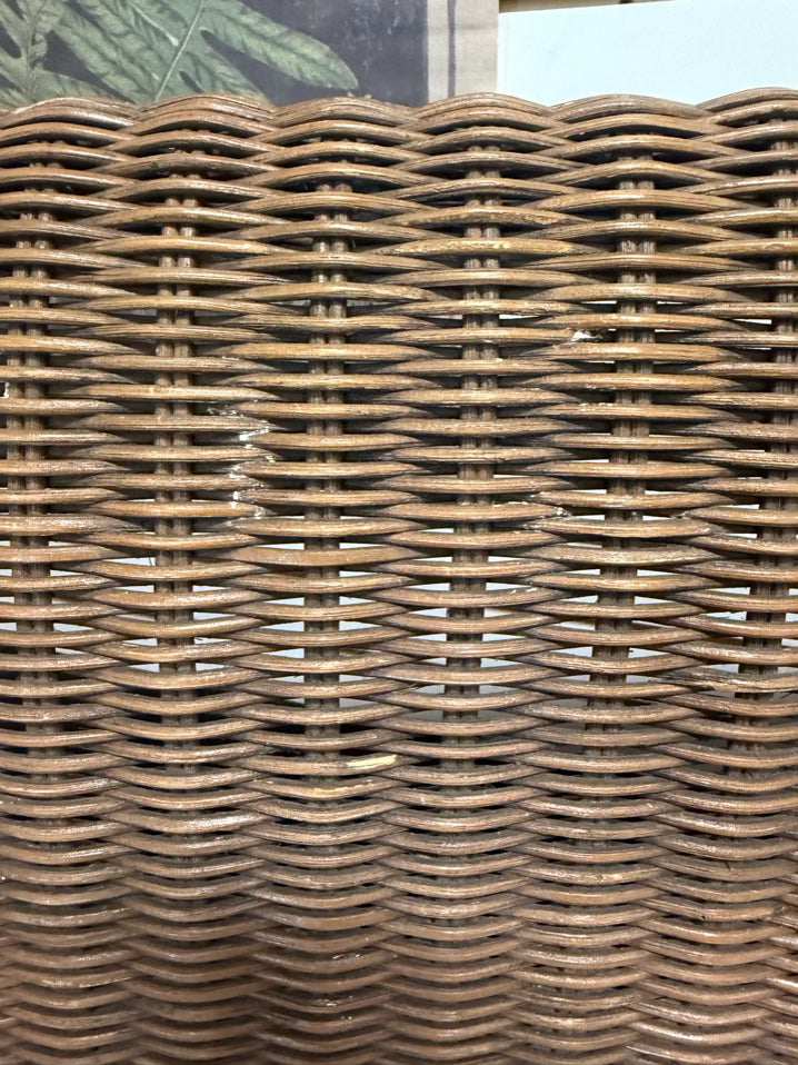 VINTAGE Natural Wicker Outdoor Patio Set w/ Cushions
