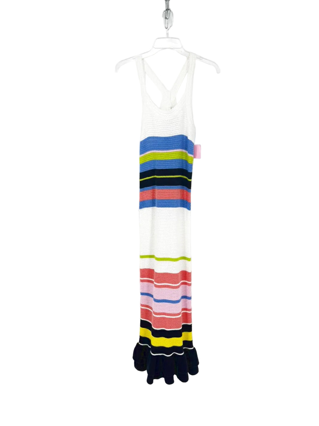 MARIE OLIVER Size S Cream & Multi-Color Knit Sleeveless Maxi-Dress NWT